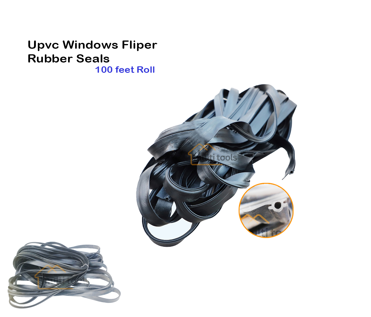 100 Feet Mix Upvc Windows Fliper Rubber Seals